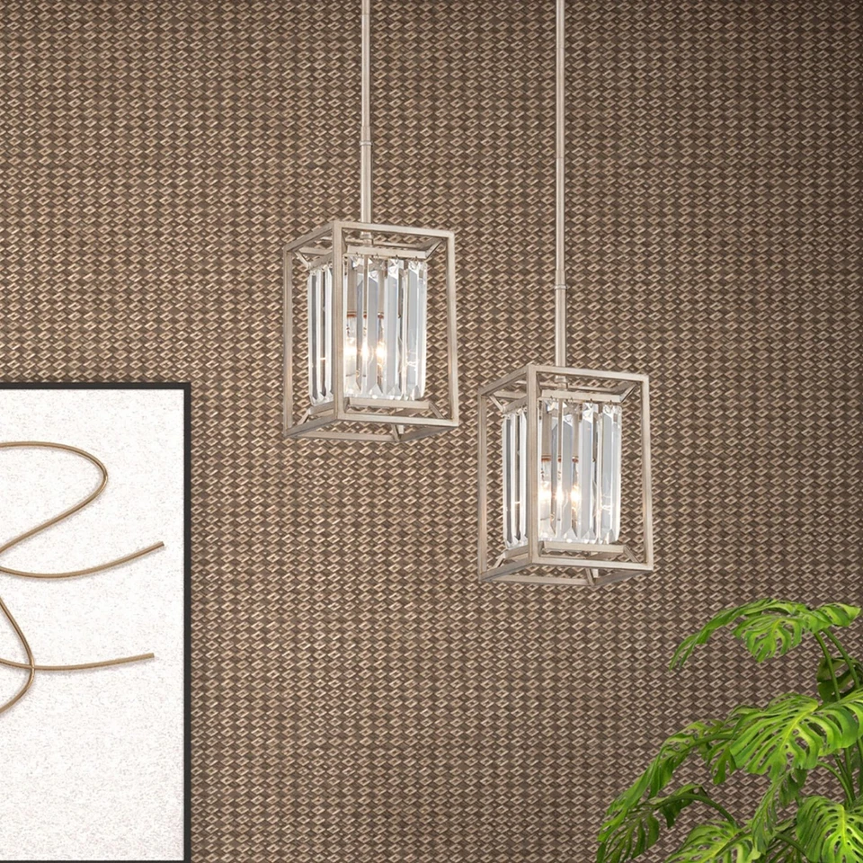 Designers фонтан Linares 1-свет мини подвеска светильник, состаренная платина,... - Изображение 2 из 3