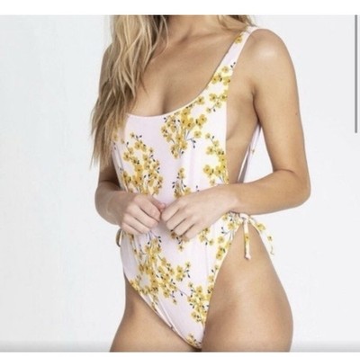Billabong Sol Dawn Floral One Piece Swimsuit Large J28