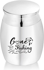 Silver Sharing Funeral Urn - Mini Keepsake Urn for Human Ashes, Decorative