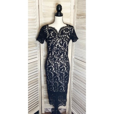 Lover The Label Black French Lace Sweetheart Midi Shift Dress 6 NWT | eBay Lover The Label Black French Lace Sweetheart Midi Shift Dress 6 NWT | eBay