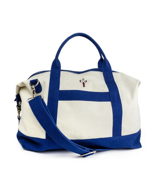 The Hamptons Weekender Bag   Coastal Canvas Travel Tote - NWT - $185