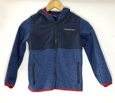 Vineyard Vines Youth Size 7 Tech Hoodie Jacket Full Zip Lined Blue