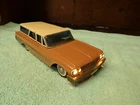 Vintage Bandai Ford Station Wagon Toy Car – Battery Operated – Lights & Drives –