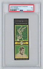 1935 Diamond Matchbooks PAUL WANER Black Border PSA 5 EX 
