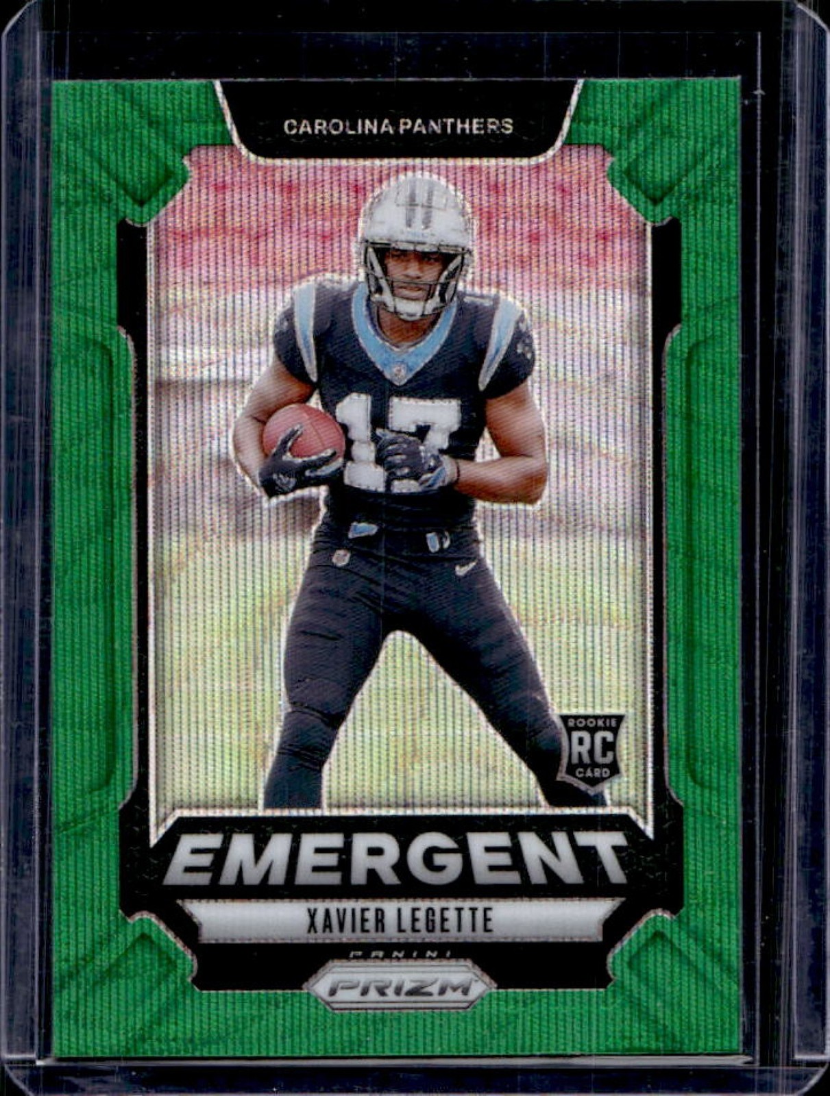 2024 Prizm Xavier Legette Emergent RC Green Wave Rookie #15 Panthers