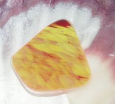 Sea Glass, Beautiful Thick Yellow and Red