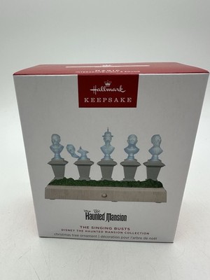 New HALLMARK 2025 Haunted Mansion The Singing Busts Christmas Ornament NIB