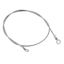 6 St&uuml;ck Lanyard Kabel Edelstahl 2mmx50cm &Ouml;sen Ende Sicherheit Draht Seil