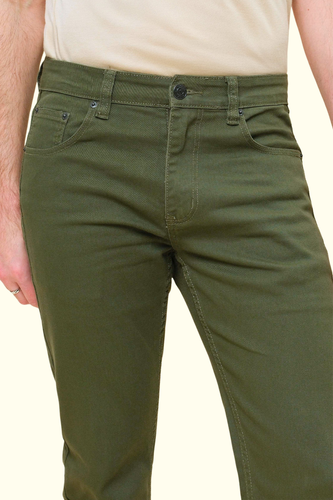 Victorious Men's Slim Fit Colored Denim Jeans Stretch Pants    GS21 - FREE SHIP