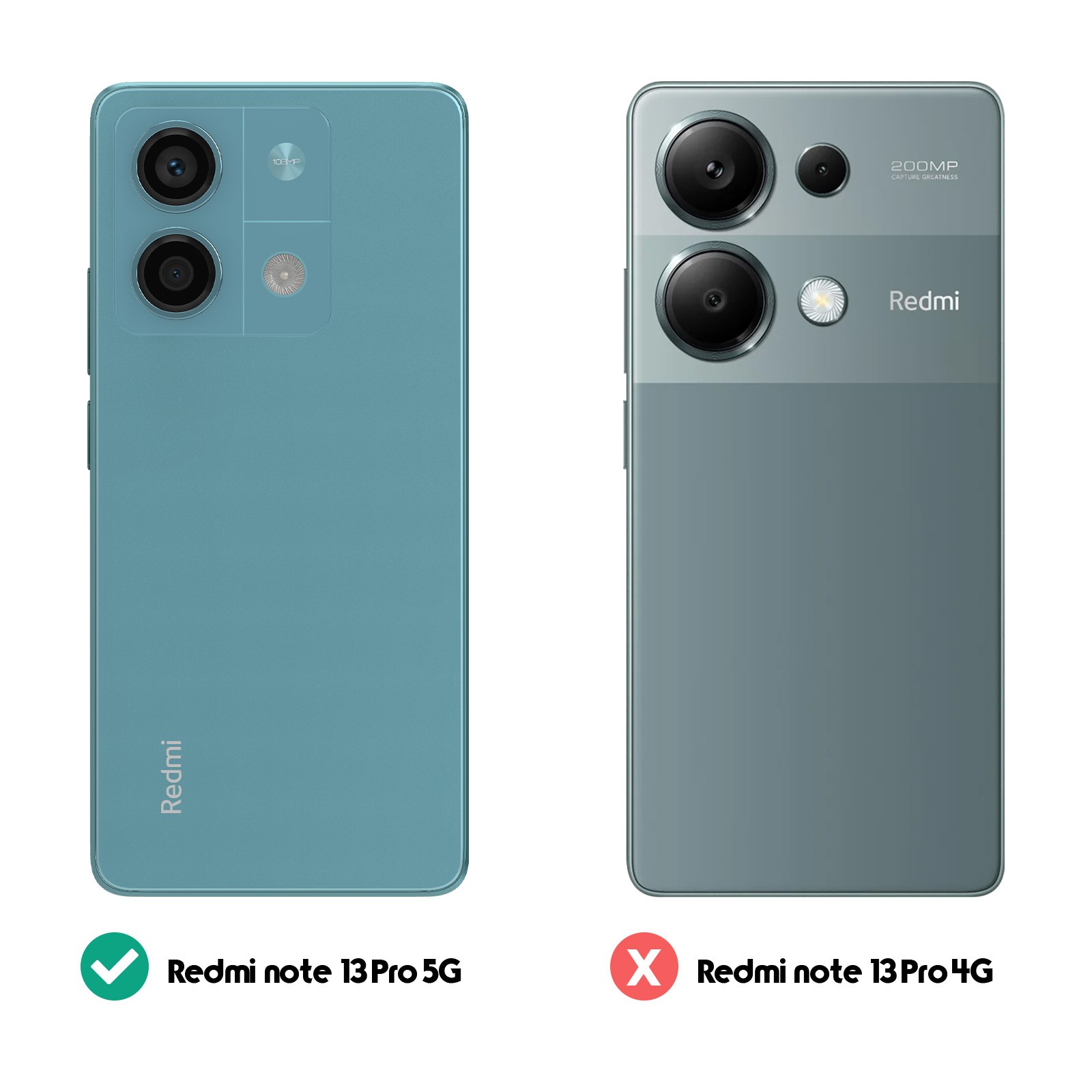 Coque Redmi Note 13 Pro 5G protection caméra vert mat silicone