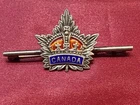 Lovely WW1 Canadian General Service Silver Enamel Sweetheart brooch w/fixing