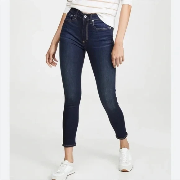 Rag & Bone Carmen Nina High Rise Ankle Skinny Jeans - size 24