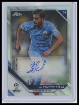 Bernardo Silva Autographs 2021-22 Topps Chrome UEFA Champions League #CA-SI