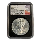 2018 1 oz American Silver Eagle Coin NGC MS 70 Mike Castle Signed 8A
