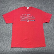 Vintage St. Louis Cardinals Major-League Baseball T-Shirt XL RARE MENS RED LOGO