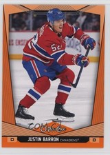 2024-25 O-Pee-Chee Orange Border 18/25 Justin Barron #251 6o3
