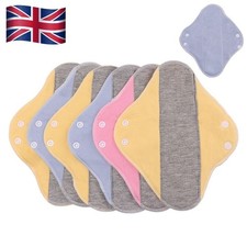 6PCS Women Menstrual Pads Reusable Panty Liners Sanitary Cotton Washable Cloth