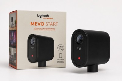 Logitech Mevo Start Webcam 12 Megapixel Black USB Type C 1 Pack 961000498