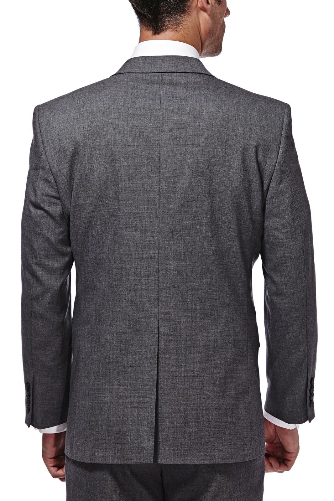 Costume Vintage Haggar Homme 42L - Veste Et Pantalon Gris, Coupé Simple, Très Bon état