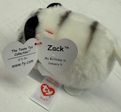 Ty Beanie Babies 42209 Teeny TYS Zack The White Tiger for sale