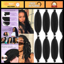 18 Inch Springy Afro Twist Hair - 8 Packs Marley Twist Braiding Hair for Women