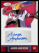 2026 SAGE ~ AARON ANDERSON #A-AA ~ RED AUTO AUTOGRAPH SIGNED ~ RC ROOKIE CARD. rookie card picture