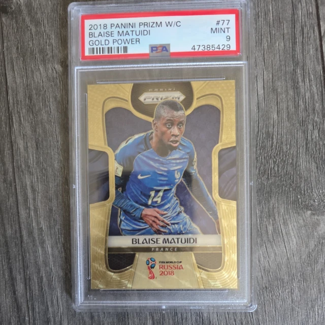 2018 Panini Prizm World Cup Gold Power /5 FRANCE Blaise Matuidi PSA 9