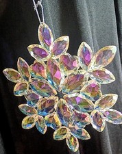 Kurt S Adler Iridescent Snowflake Ornament 5 Inch New