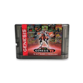 3000 in 1 V3 Pro Game Cartridge with Manual for SEGA Genesis Mega Drive 16 Bit