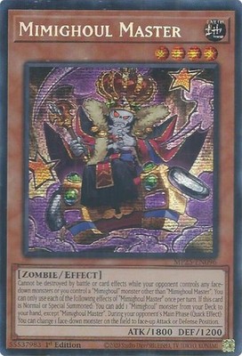 Yugioh! Mimighoul Master - MP25-EN096 - Prismatic Secret Rare - 1st Edition Near
