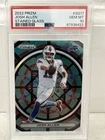 2022 Panini Prizm Stained Glass Josh Allen #SG-17 PSA 10 GEM MT