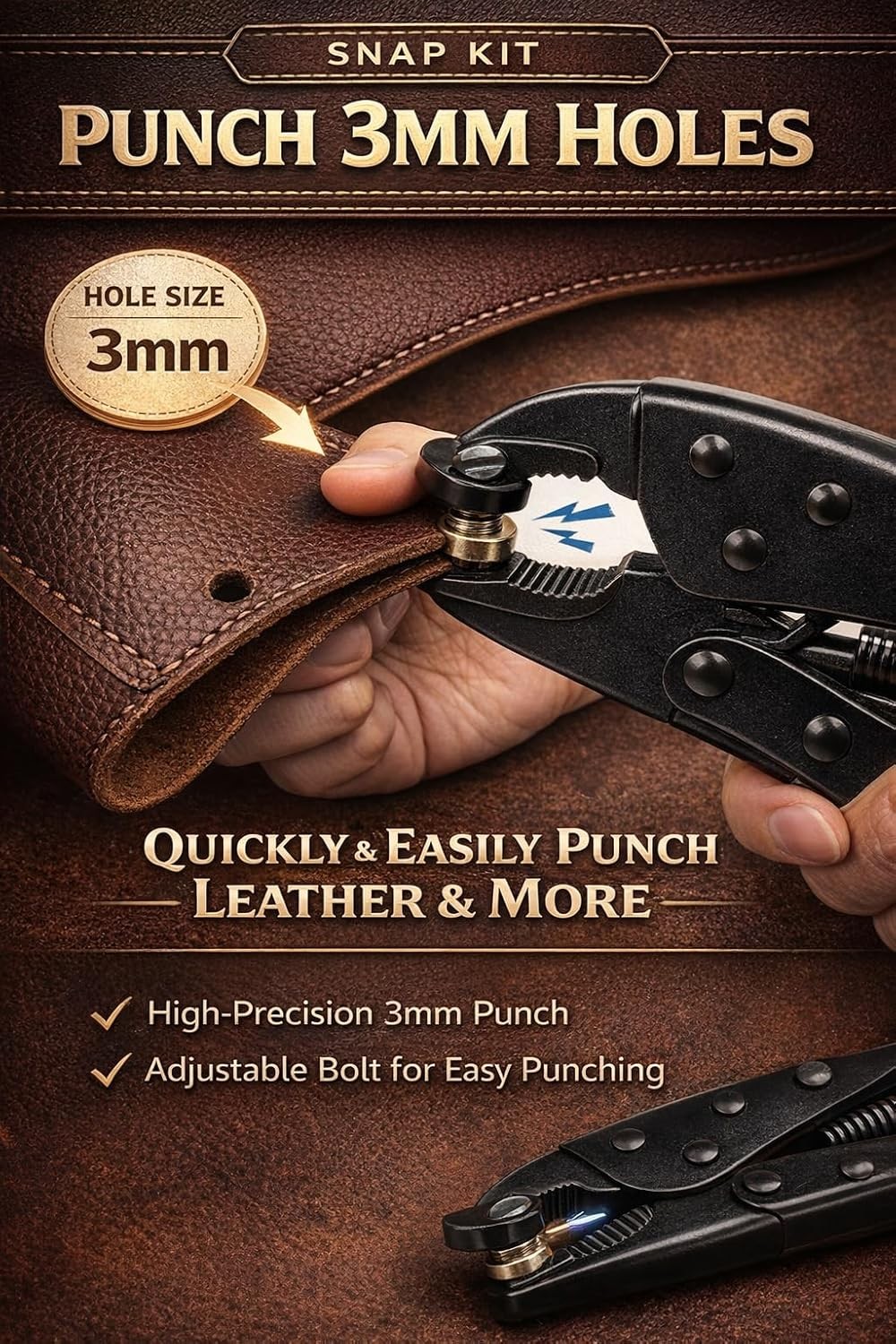 210PCS Stainless Steel Snap Fastener Kit – Silver Snap Buttons with Adjustable