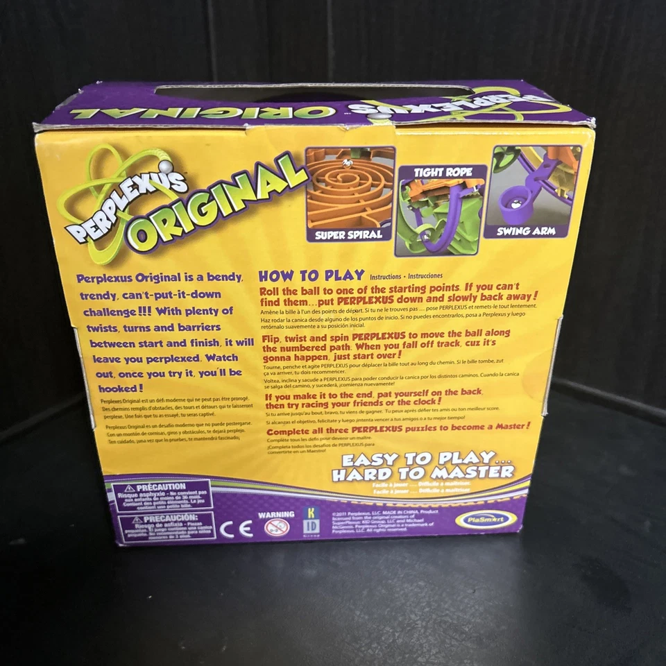 Perplexus Original Maze Craze Ball Brain Teaser New Old Stock CIB Damaged Box - Image 4 of 4