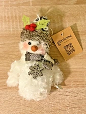Glitzhome Christmas Fabric Snowmen Decor Ornaments Frosty Holiday Decoration NEW