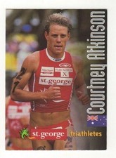 St George Bank Triathlete 1998. Courtney Atkinson Running, Australia