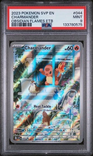 2023 POKEMON SVP EN-SV BLACK STAR PROMO #044 CHARMANDER PSA 9