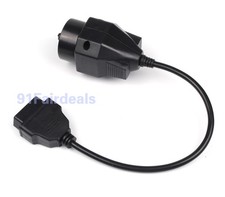 For Bmw 20pin To 16pin Obd2 Diagnostic Adapter Cable 25cm Obd1 Round Connector