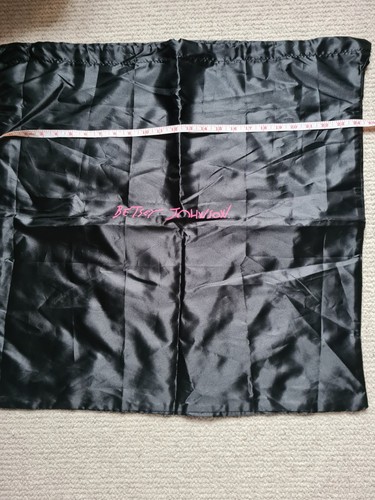 Betsey Johnson Dust Bag, Black, Satin Look, 24x24in - Picture 3 of 4