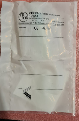 ifm electronic Induktiver Sensor IG5554 inductive sensor IGA3005-BPKG-US-100-DPS