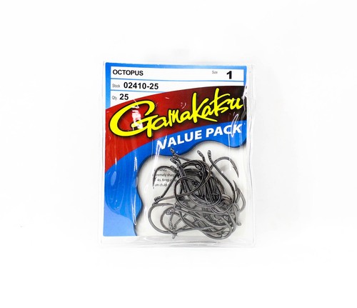 25 GANCHOS GAMAKATSU #184 CEBO VIVO NSB – TALLA 5/0, PAQUETE VALOR 18415-25