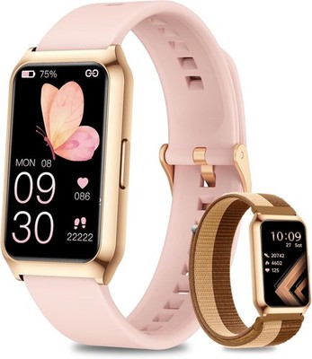 Smartwatch Damen Frauen mit Telefonfunktion Armbanduhr für iPhone Samsung Huawei