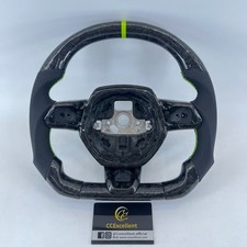 For Lamborghini Huracan 2015-2025 Real Gloss Forged Carbon Fibe Steering Wheel