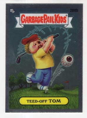 Garbage Pail Kids Chromes Series 6 Base Card #208b Teed-Off TOM