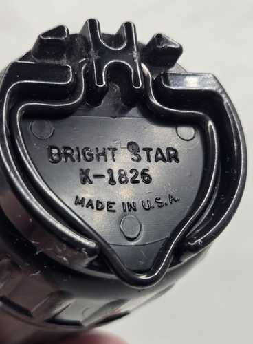 Linterna Vintage Bright Star K-1826 EE. UU. Celda 3D 10.25" Interruptor 3 Vías Funciona - Imagen 8 de 17