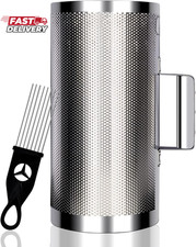 EASTROCK Stainless Steel Guiro 6"X12" Latin Percussion Instrument with Scraper