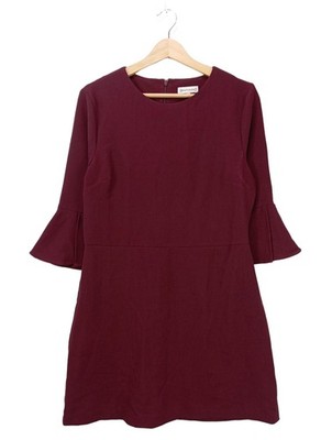 WAREHOUSE Strickkleid Damen Kleid Gr. DE 42 rot Casual-Look