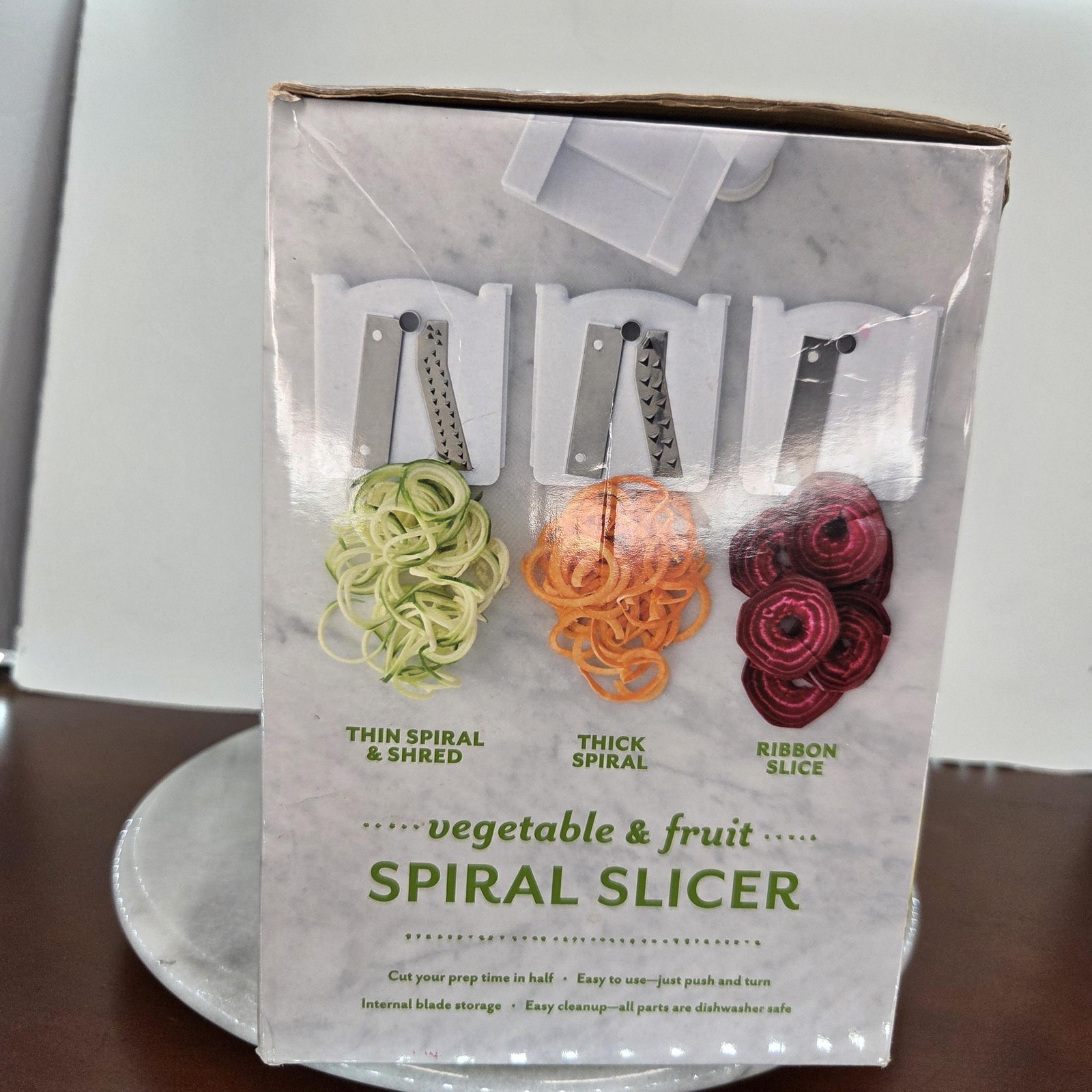 Sur La Table Vegetable & Fruit Spiral Slicer 3 Blade Manual Spiralizer Kitchen