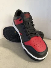 KEEN Men's Overton Work Shoes Carbon Toe Size 11.5D Utility Low Black/Red NWOB