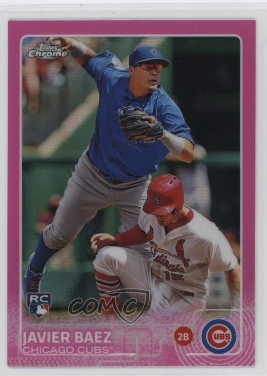 2015 Topps Chrome Pink Refractor Javier Baez #89 1n1p