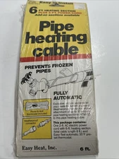 Easy Heat 6 ft Electric Water Pipe Heat Cable Kit Freeze Preventer HTS-6